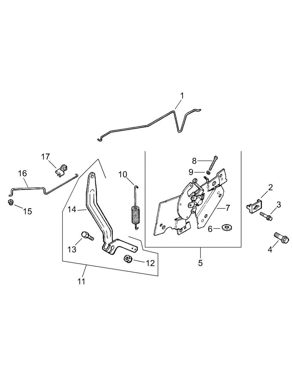Command Engine - Controls Diagram and Parts List for LT1040 13AX10CG709-13AX10CG710-13BX10CG710 Cub Cadet Lawn Tractor